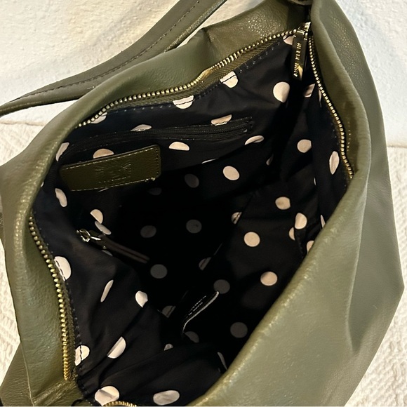 Anne Klein Green Hobo Bag with Elegant Hardware - Picture 4 of 4